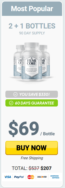 femicore 3 bottles price